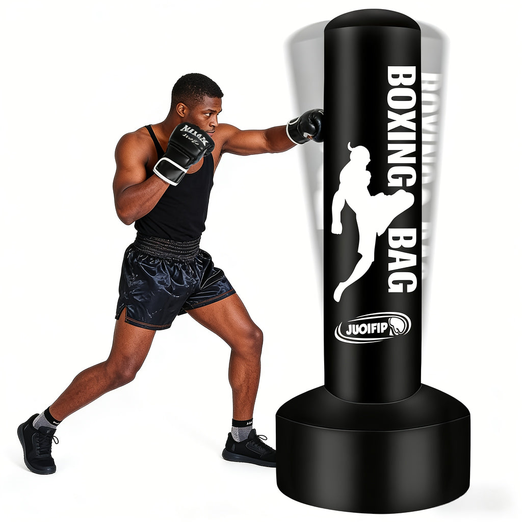 69 Inch Freestanding Punching Bag for Adults – Heavy Duty Inflatable Standing Boxing Bag with Sturdy Base for Boxing Kickboxing MMA Fitness Training Indoor Outdoor