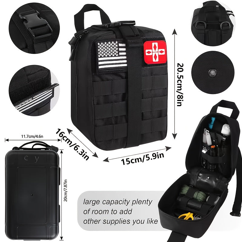 258-Piece Survival Gear Kit – Professional Outdoor Emergency Set with Fire Starter, Compass & Multi-Tools for Camping, Hiking, Backpacking | Best Gift for Men, Dad & Husband