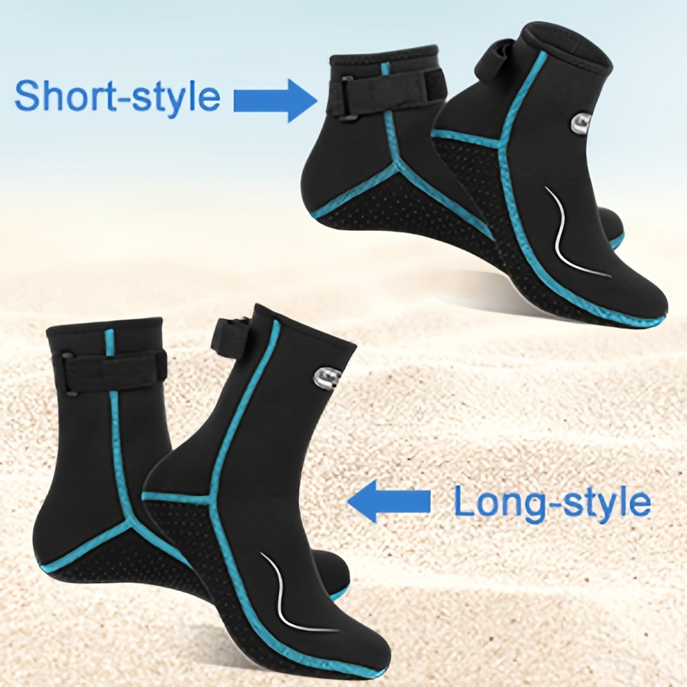 Neoprene Water Socks 3mm for Men & Women – Non-Slip Warm Diving Wetsuit Fin Socks High & Low Cut for Surfing Snorkeling Kayaking Beach S-XXL