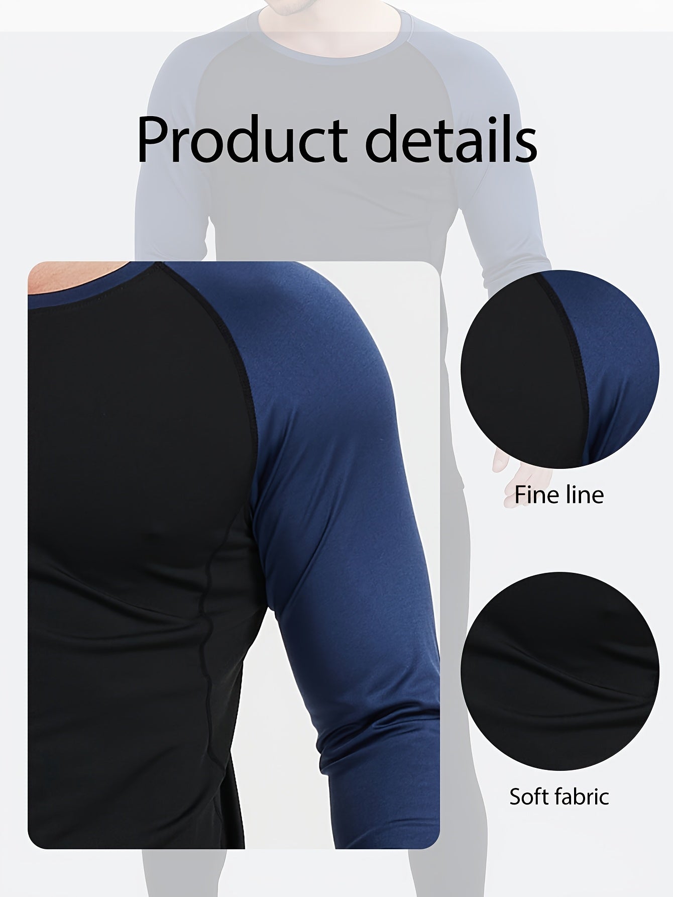 Men's Long Sleeve Athletic Shirt 5 Pack – Color-Blocked Breathable Quick-Dry High Elasticity Compression Top for Running Basketball Gym Casual Wear, S-XXXL