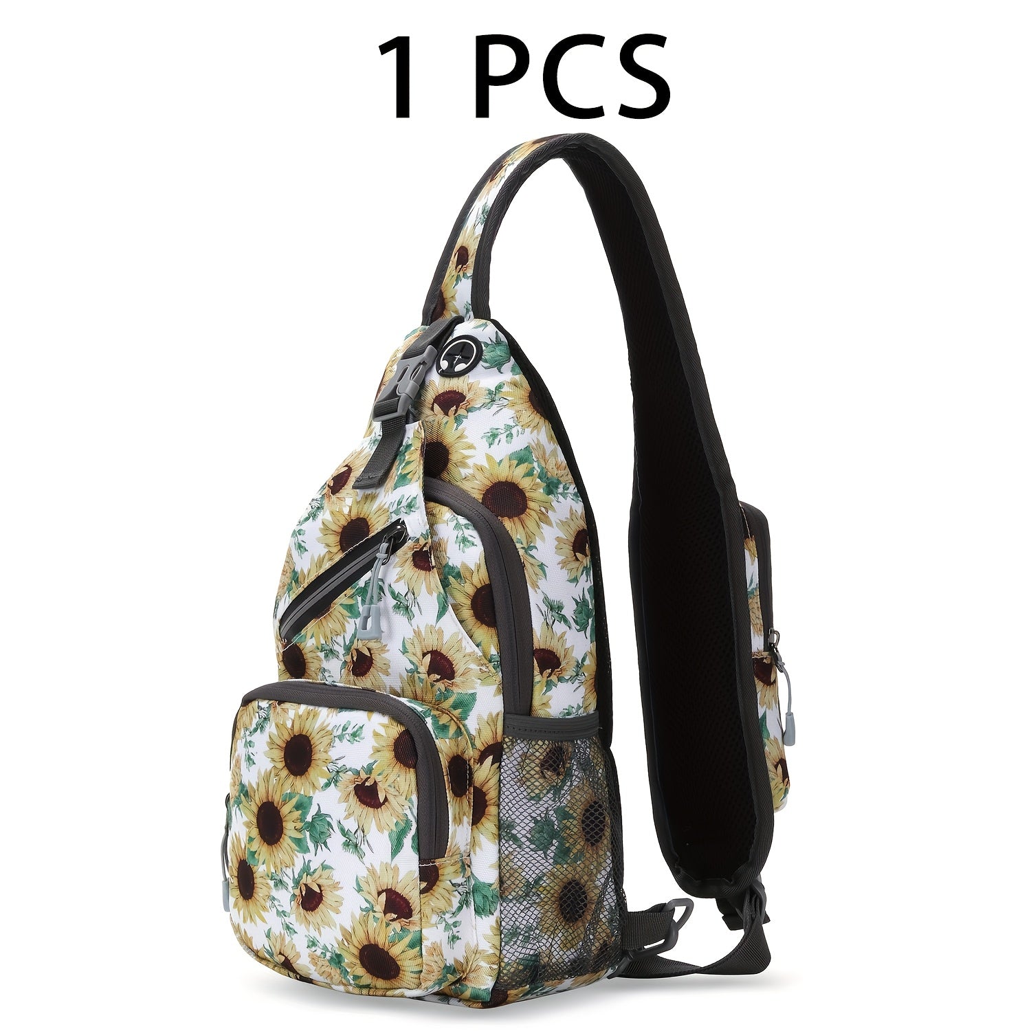 Crossbody Sling Bag for Men Women Large Capacity – Single Shoulder Travel Bag Multi-Purpose Outdoor Hiking Commuter Everyday Carry EDC Bag Secure Zipper Closure Unisex 14 Colors