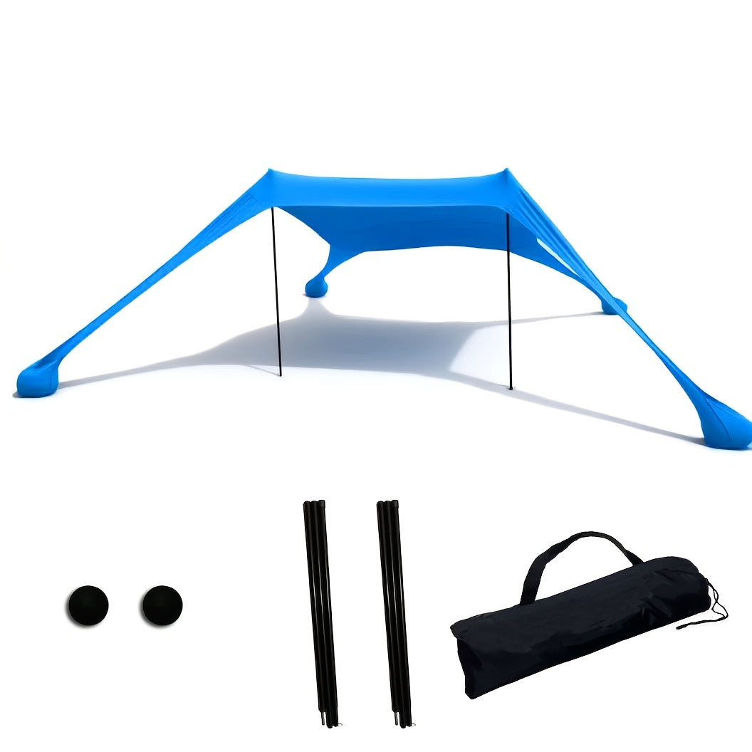 Pop Up Beach Tent Sun Shelter Large Canopy for 4-6 Adults Lightweight Portable 5 Minute Setup for Beach Camping Fishing Picnic Backyard