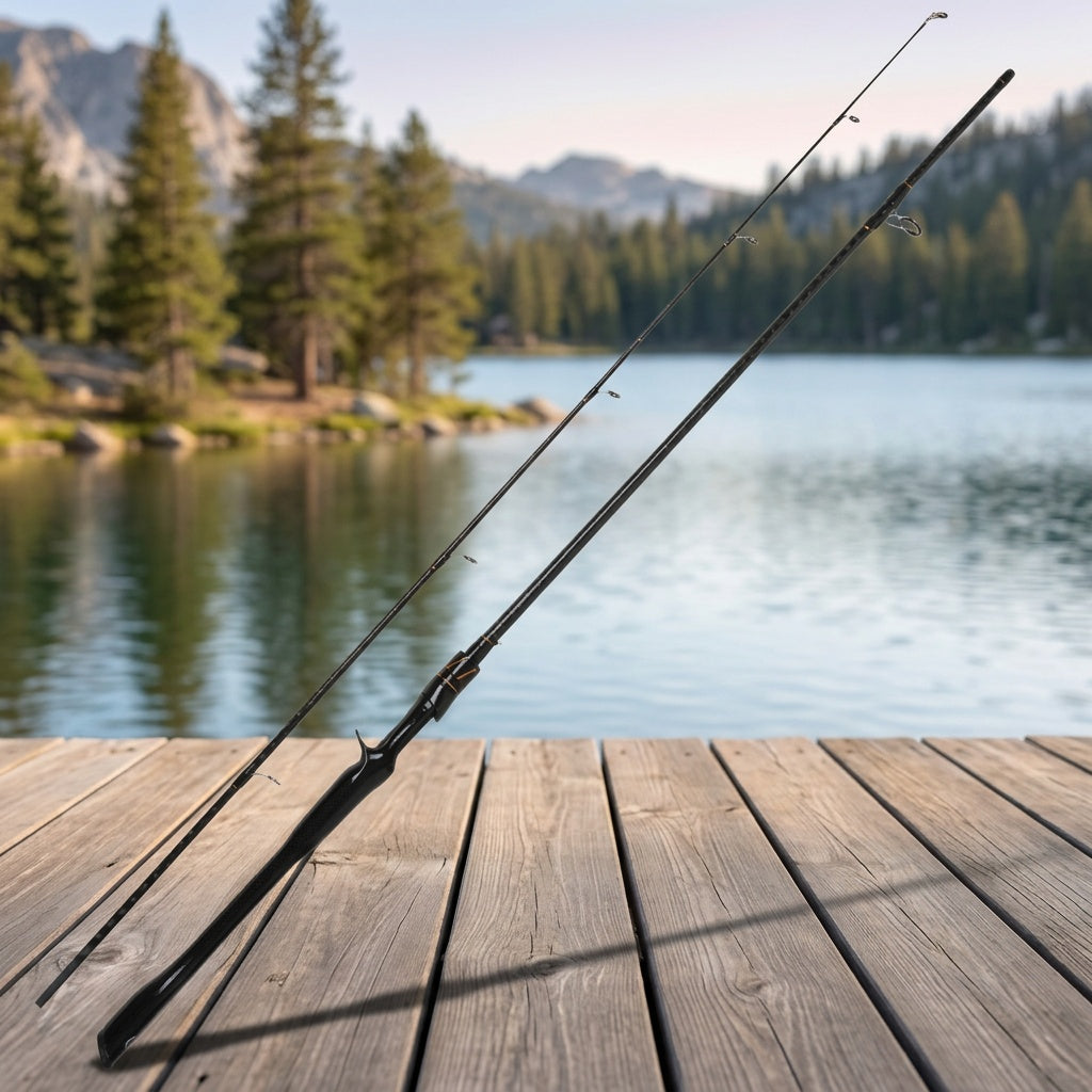 Ultralight Carbon Fiber Fishing Rod Casting Spinning – Sensitive Tip EVA Grip Pole for Bass Trout Freshwater Saltwater – 165/180/210cm Fishing Gift for Men