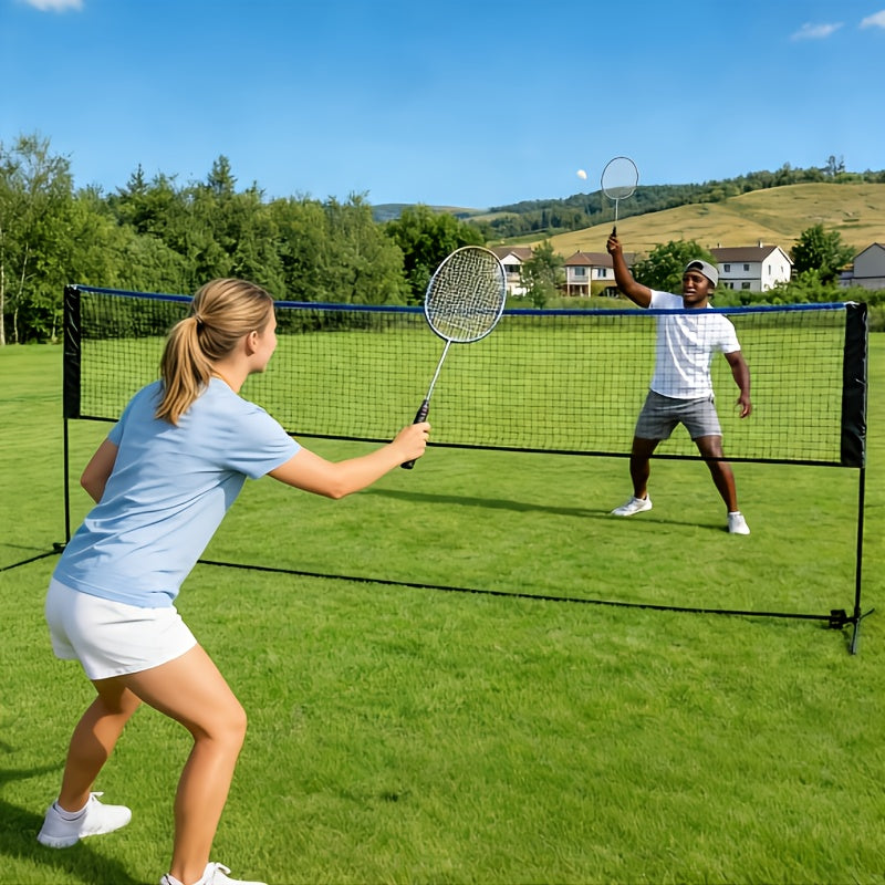 Portable Badminton Volleyball Net Set – Adjustable Height & Tension, 10ft & 14ft, Weather-Resistant, Carry Bag Included, for Outdoor, Backyard, Pool & Indoor Court Games