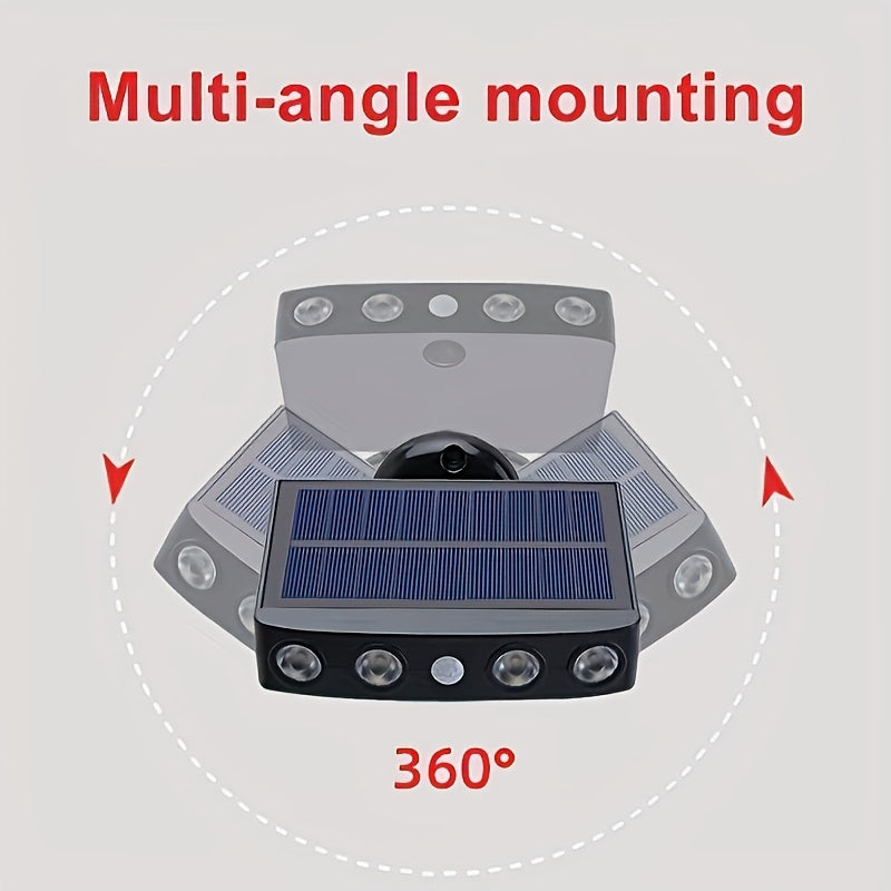 Solar Wall Lights Outdoor Dusk to Dawn IP44 Waterproof 120° Wide Beam 1200mAh Auto On Off Security Light for Porch Courtyard Deck Garden Fence White Warm Light 1 2 4 Pack