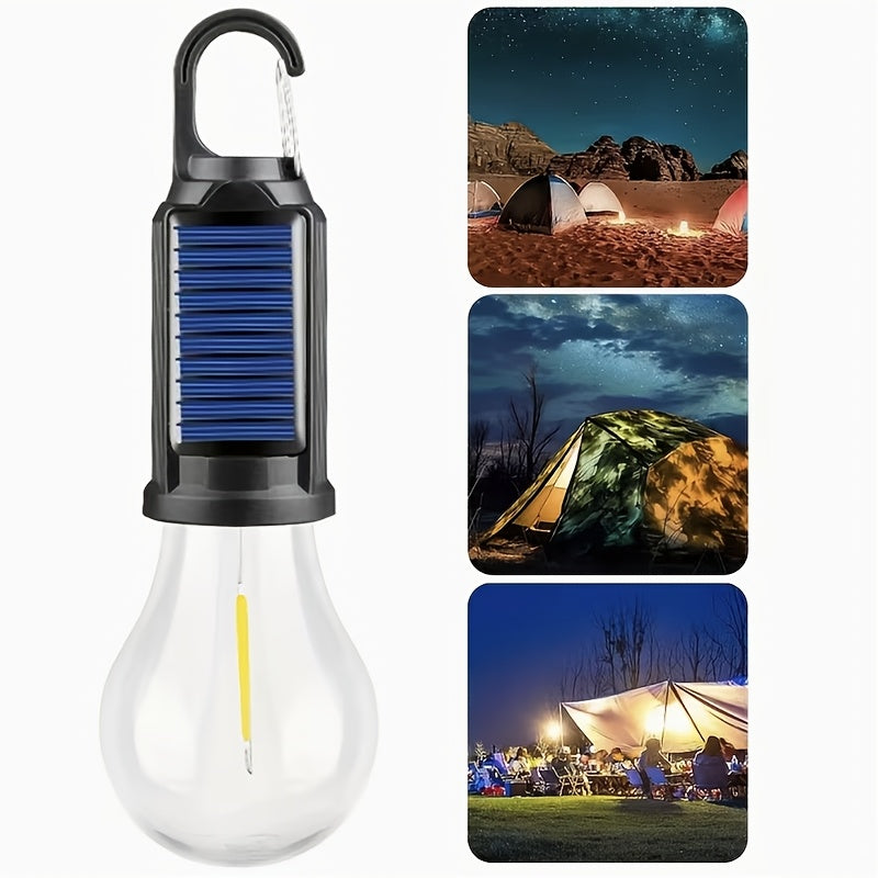 8-Pack Solar Rechargeable LED Camping Lights with Hook 300mAh Battery Portable Hanging Tent Lights for Camping Hiking Patio Christmas Valentine's Day Holiday Decoration