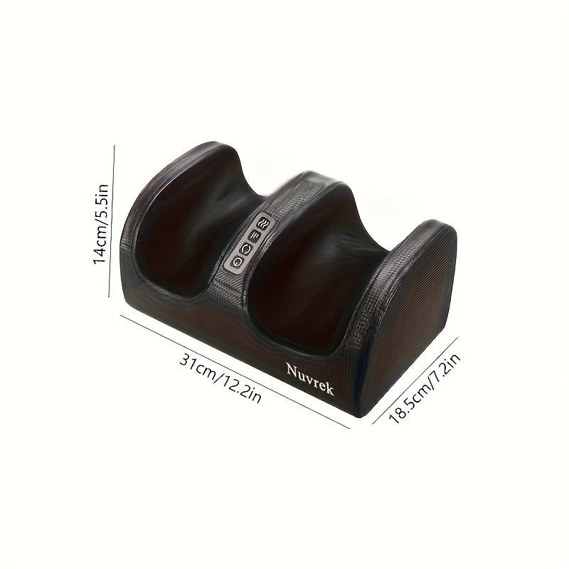 Foot Massager for Circulation and Relaxation with Heat – Electric Foot Massager Machine, Father's Day Mother's Day Gift, Black & Red