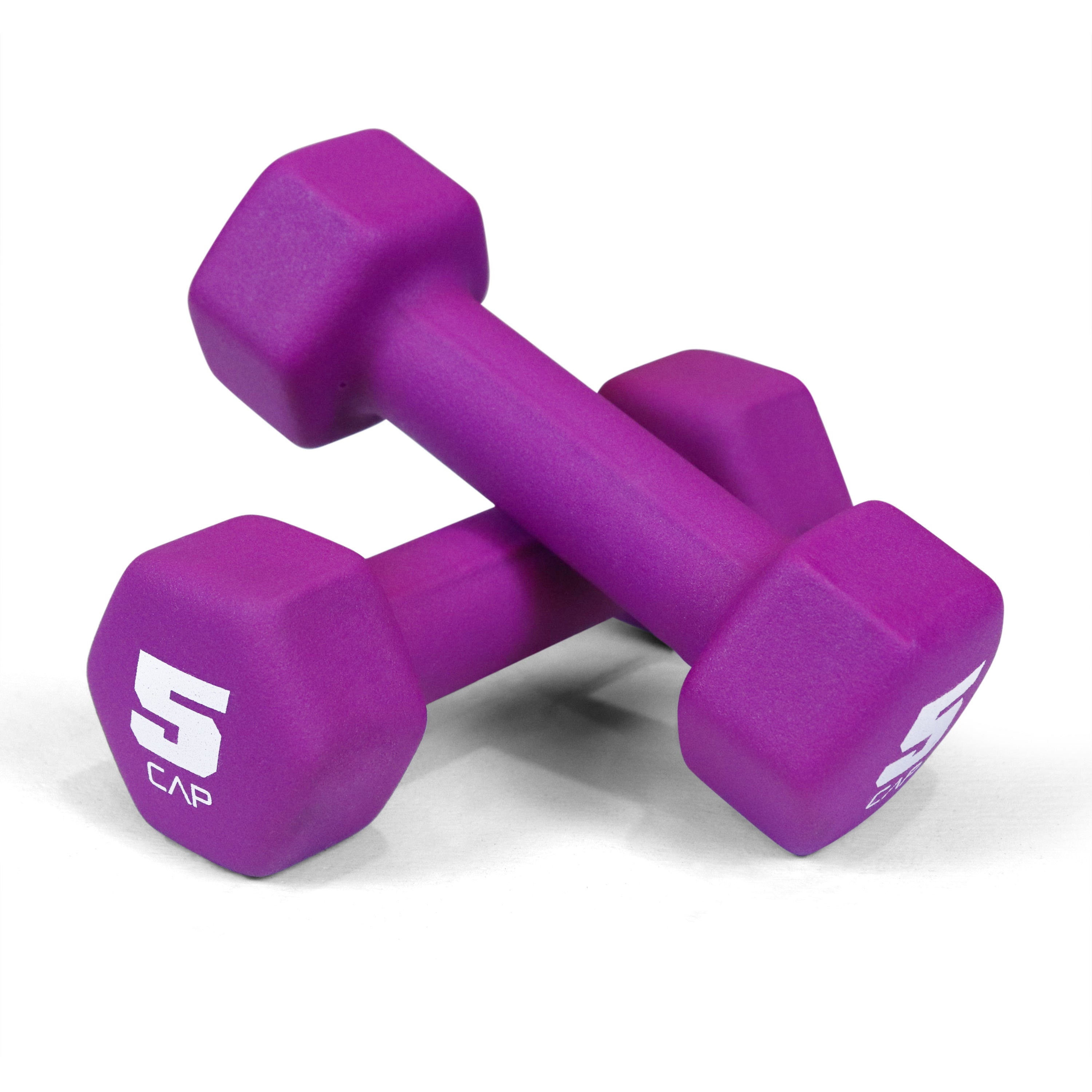 Neoprene Hex Dumbbells Pair Color-Coded Cast Iron Non-Slip Hand Weights for Women Men Strength Training Home Gym Workout 2LB 5LB 8LB 12LB 15LB Anti-Roll