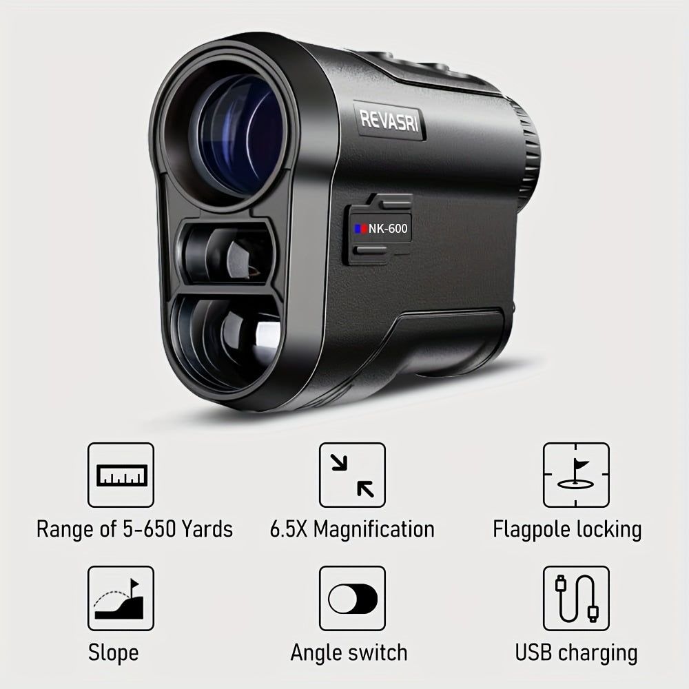 Golf Rangefinder 650 Yards – Slope Compensation Speed Height Distance Measurement Golf Mode Laser Rangefinder for Golfers
