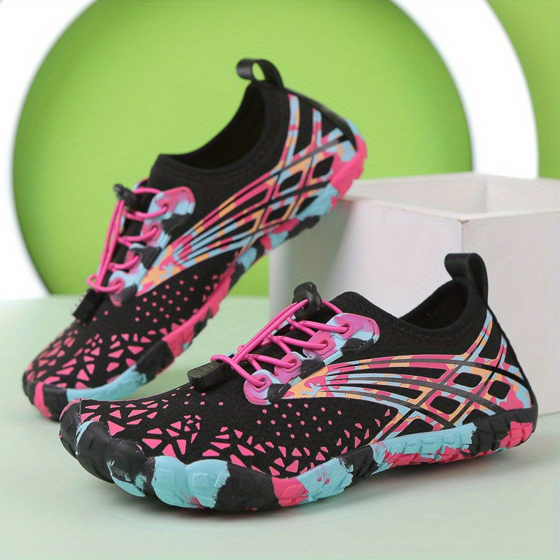 Women's Heart Design Platform Sneakers Lace-Up Breathable Soft Sole, Water Beach Shoes for Walking Tennis Casual Outdoor, Cute Couple Shoes Sizes US 5.5-10.5 in White Pink Black