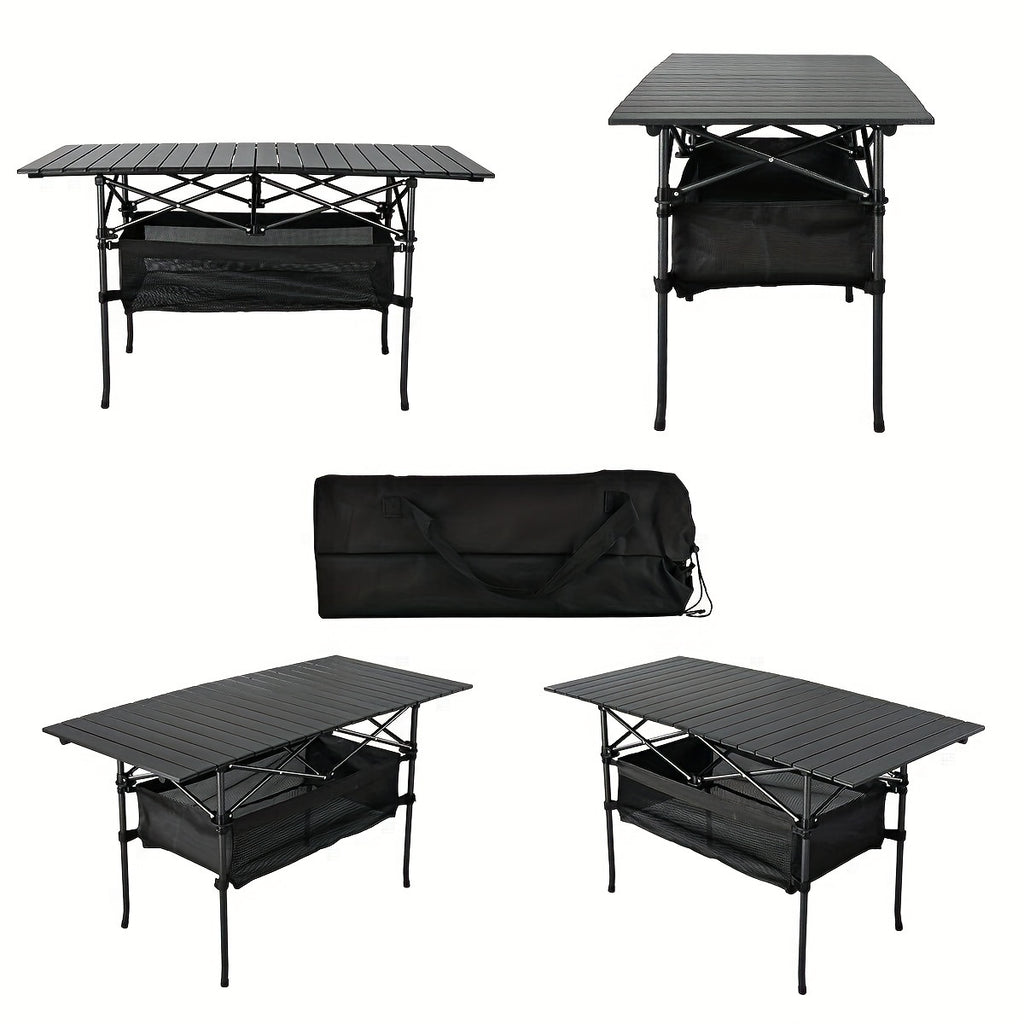Folding Camping Table with Carry Bag - Lightweight Portable Beach Table for Outdoor Cooking, Picnic, BBQ, Boat, Backyard & Travel | S & M Sizes