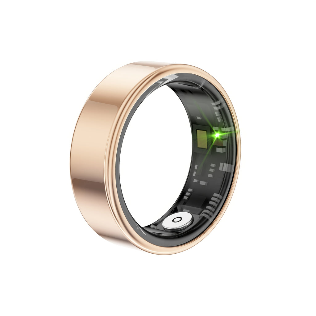 Smart Ring Fitness Tracker for Women Men – IP68 Waterproof Health Ring with Sleep Tracker, Step Counter & Distance Monitor, Compatible with iPhone & Android, Sizes #7-#13