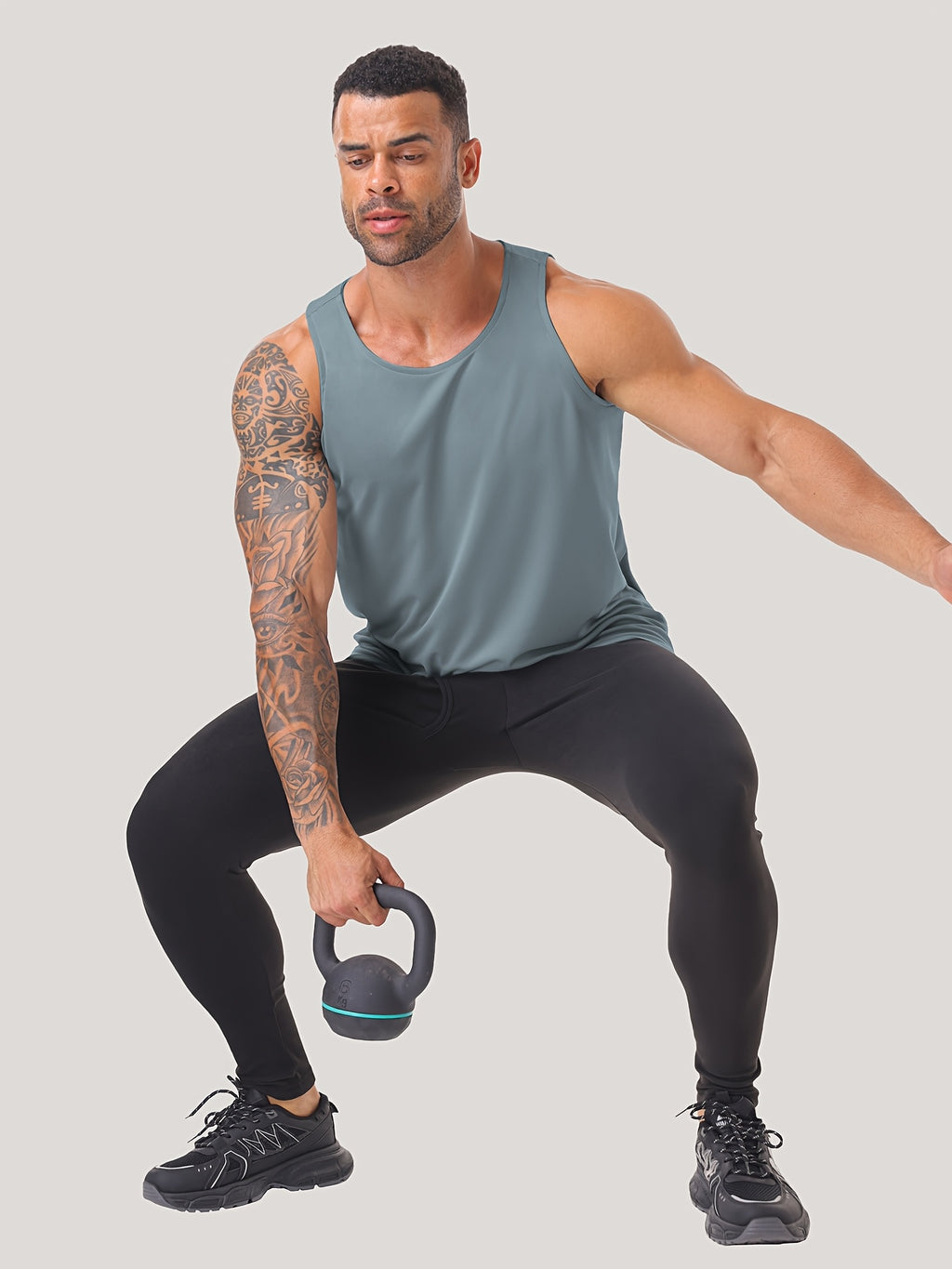 6 Pack Men's Workout Tank Tops Quick Dry Sleeveless Gym Shirts – Breathable Athletic Muscle Tee for Basketball, Running, Fitness Training S-XXL