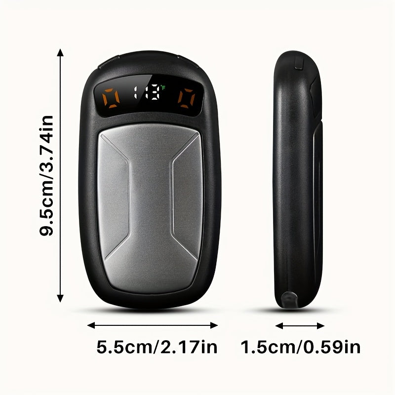 2-Pack Rechargeable Hand Warmers with COB Light & Magnetic Base - 12 Hours Warmth Electric Portable Hand Warmer with High Lumen Flashlight for Camping, Hiking, Winter Outdoor Use - Christmas Gift for Women Men