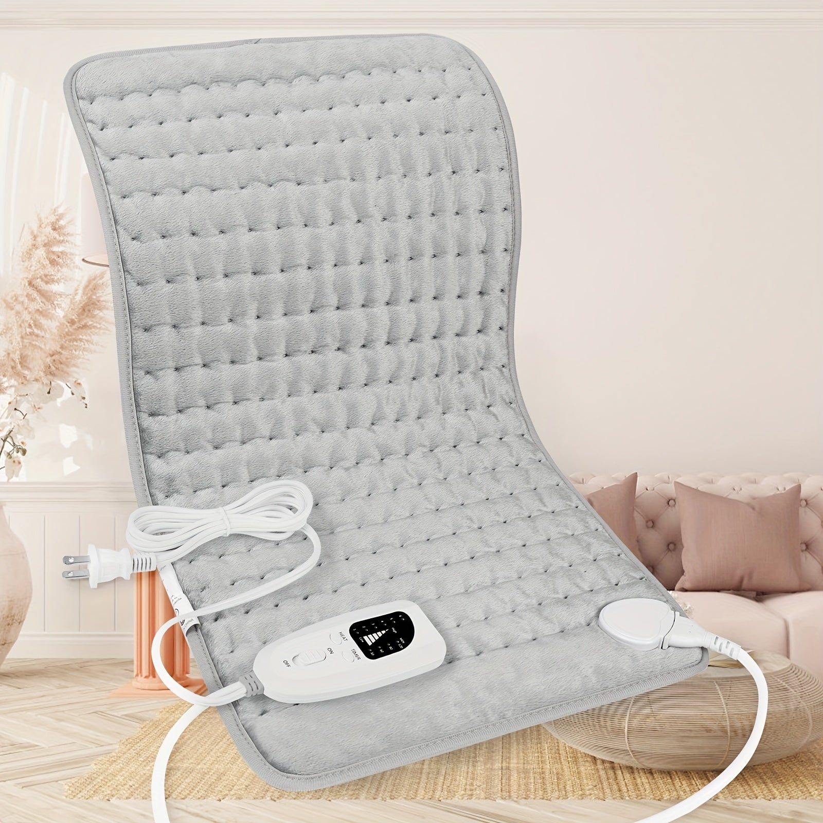 Electric Heating Pad Extra Large 24x12 – 6 Heating Levels Up to 140°F, Auto Shut-Off, Machine Washable, Portable Pad for Back, Neck, Shoulder, Knee & Leg Pain Relief | Holiday Gift for Parents