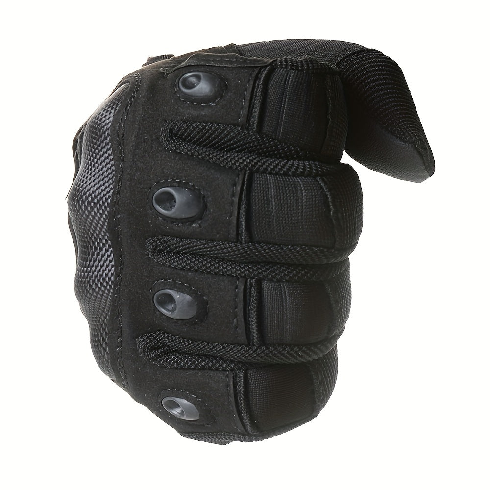 Men's Tactical Winter Gloves Touchscreen Compatible – Warm All-Finger Design, Adjustable Wrist Closure for Hiking, Cycling & Cold Weather Outdoor Activities
