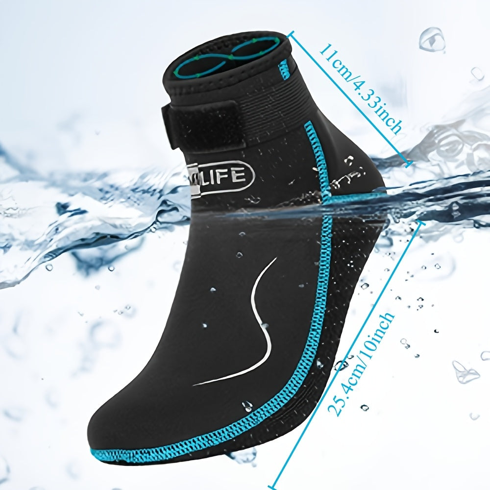 Neoprene Water Socks 3mm for Men & Women – Non-Slip Warm Diving Wetsuit Fin Socks High & Low Cut for Surfing Snorkeling Kayaking Beach S-XXL