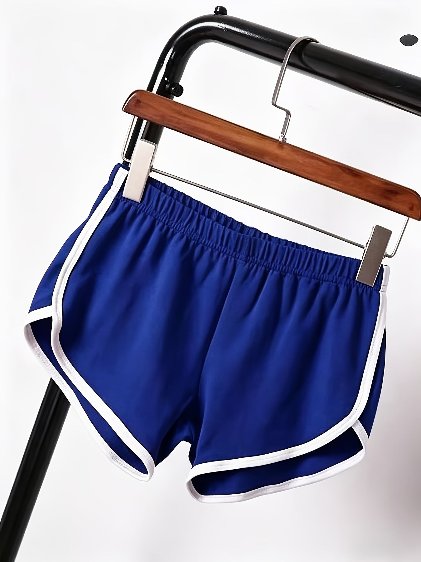 4 Pack Women's Retro Dolphin Shorts Mixed Colors – Breathable Casual Sports Shorts with White Piping & Elastic Waist for Running Gym Yoga Lounge S M L XL XXL