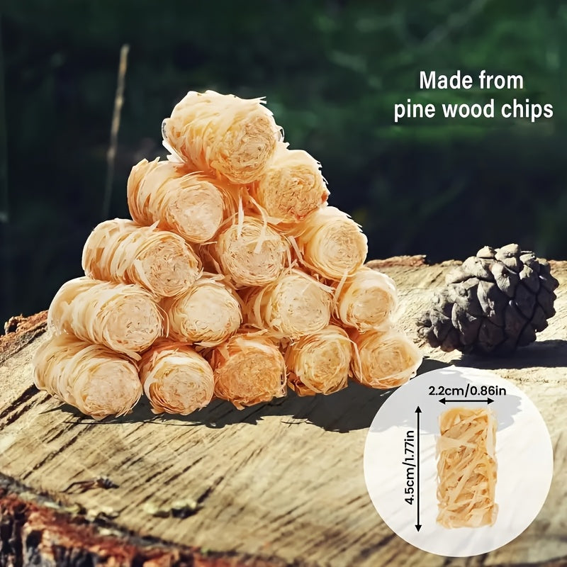 Natural Fire Starter Sticks 50 100 Pack Charcoal Firestarters for Fireplace BBQ Campfire Wood Stove Fire Pit Grill Smoker Weather Resistant Indoor Outdoor