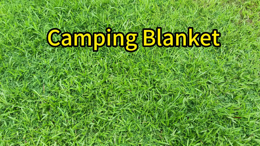 Camping Blanket Puffy Waterproof Foldable Lightweight Warm Outdoor Blanket with 3D Eye Mask for Camping Hiking Travel Stadium Beach 55x79in