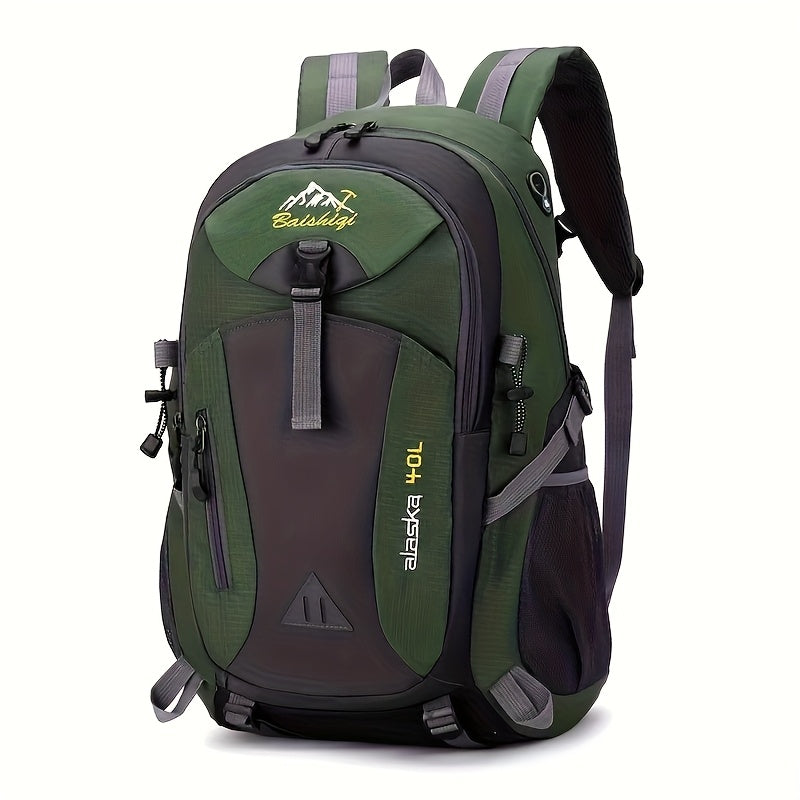Large 40L Hiking Backpack Lightweight Unisex Adjustable Shoulder Straps – Outdoor Pack for Camping Travel Cycling Men Women Red Black Dark Blue Green