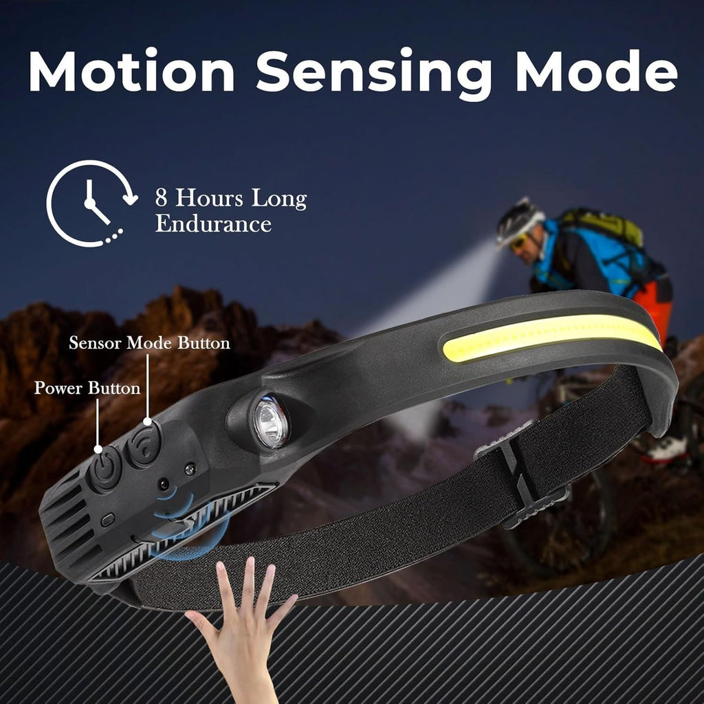 LED Headlamp Rechargeable 4 Pack USB Hands-Free Ultra Bright 1200mAh Adjustable Headband Work Light – Camping Hiking Running Fishing Repairing Emergency Headlamps for Adults
