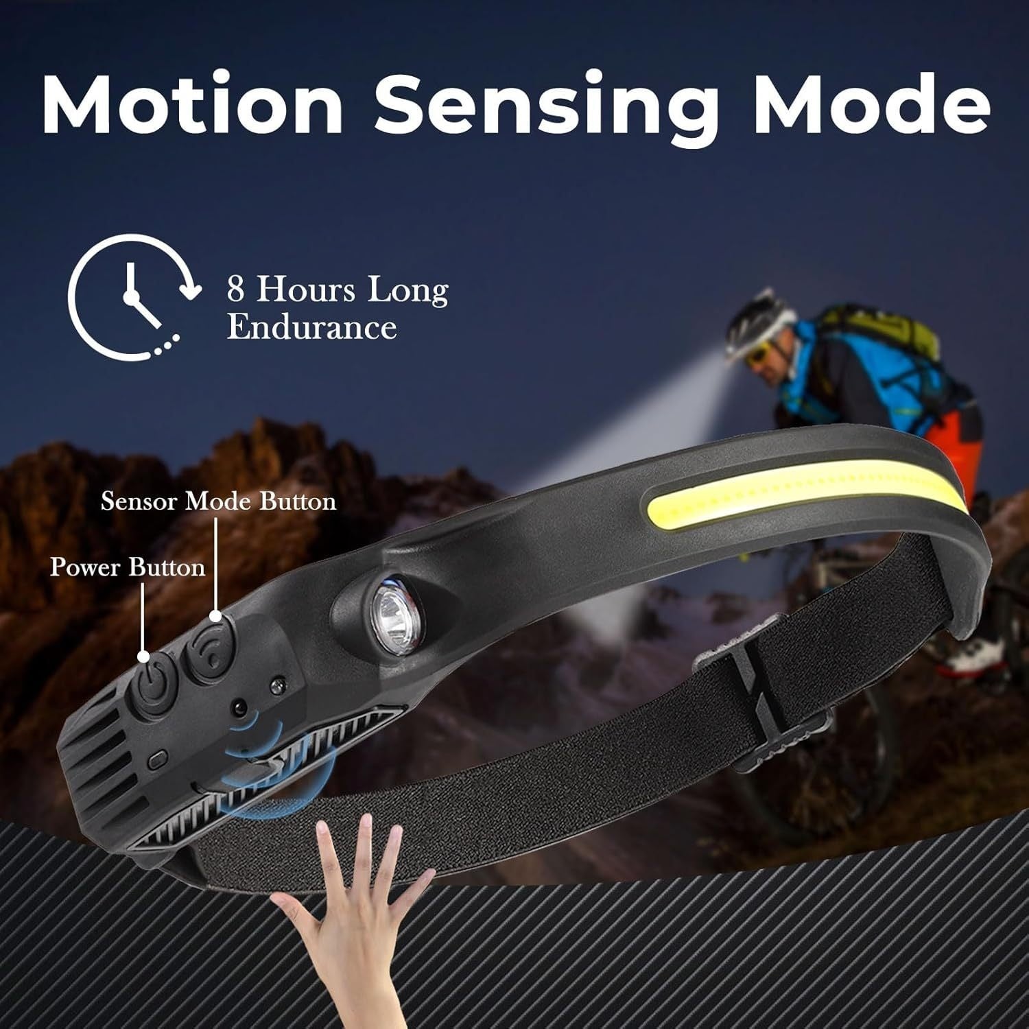 LED Headlamp Rechargeable 4 Pack USB Hands-Free Ultra Bright 1200mAh Adjustable Headband Work Light – Camping Hiking Running Fishing Repairing Emergency Headlamps for Adults