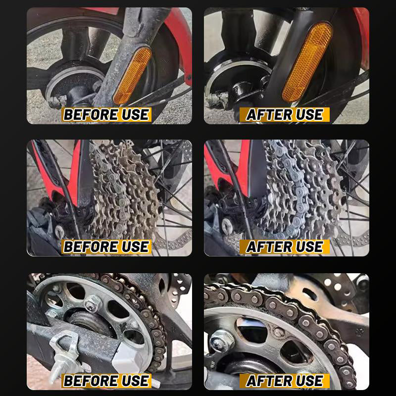Chain Lubricant for Bicycle & Motorcycle Professional Spray Sprockets Hubs Brake Cables Bearings Door Locks Hinges Anti-Rust Multi-Use Lube Smooth Operation