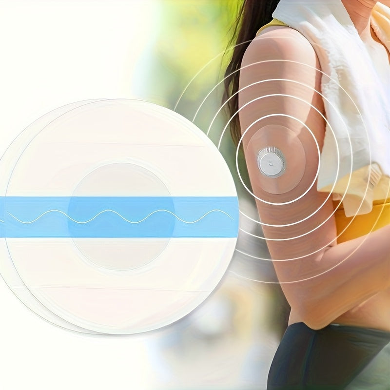 Libre Sensor Adhesive Patches 100pcs Latex-Free Strong Adhesion PU Film CGM Protection Patches for FreeStyle Libre 2 & 3 Transparent No Center Adhesive Pre-Cut