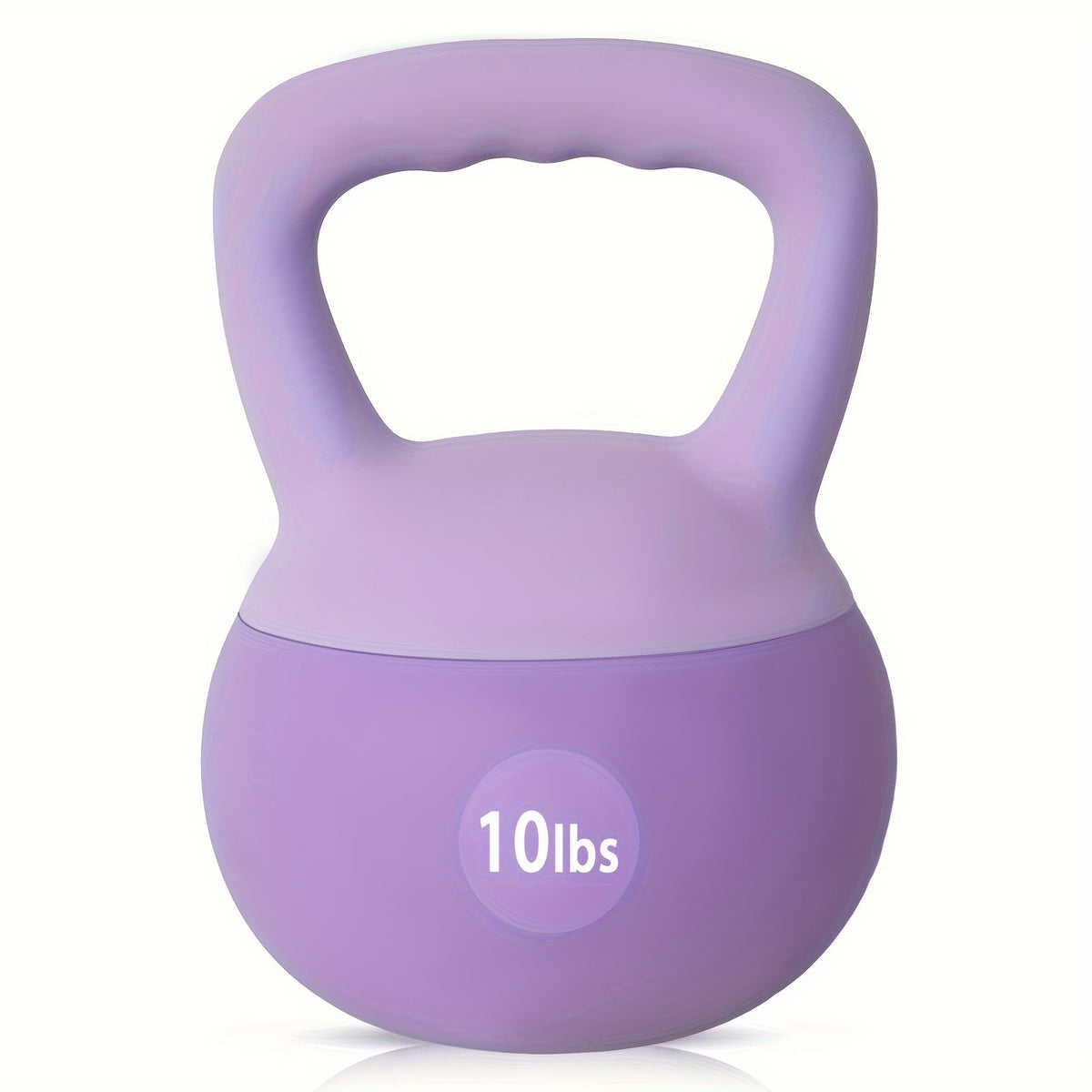 Soft PVC Kettlebell with Wide Non-Slip Handle – Iron Sand Filled Strength Training Weights 10-30 lbs for Women & Home Gym, Swings, Squats, HIIT & CrossFit