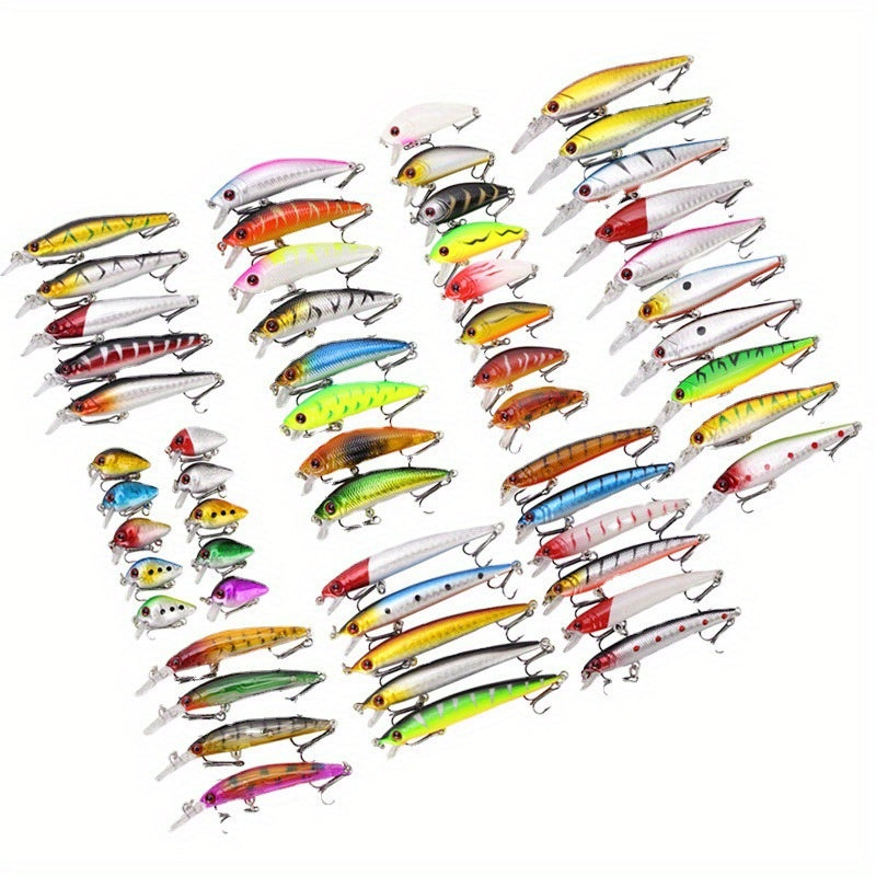 Fishing Lure Set Realistic Swimbaits Spinnerbaits & Minnow Baits for Freshwater & Saltwater – Premium Hard Lures Rotorbaits Mini Fish Baits with Tackle Box – Complete Fishing Bait Kit Angler Gift