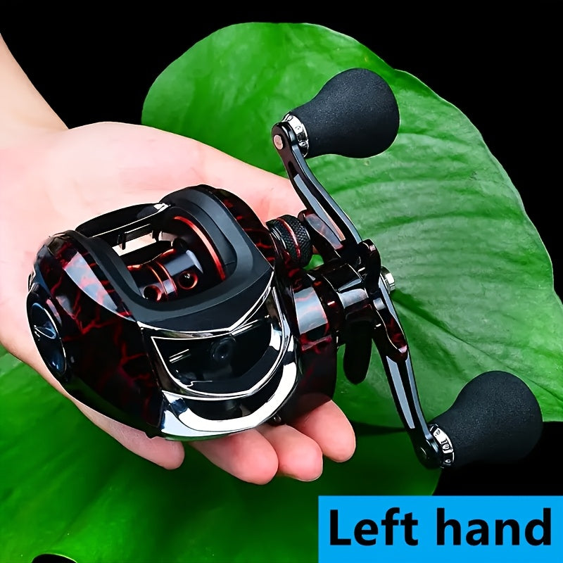 18+1BB Baitcasting Fishing Reel High Speed Dual Braking System 20LB Max Drag - Stainless Steel Ergonomic Grip for Carp Bass Saltwater Freshwater - Left Hand Right Hand