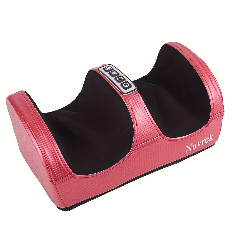 Foot Massager for Circulation and Relaxation with Heat – Electric Foot Massager Machine, Father's Day Mother's Day Gift, Black & Red