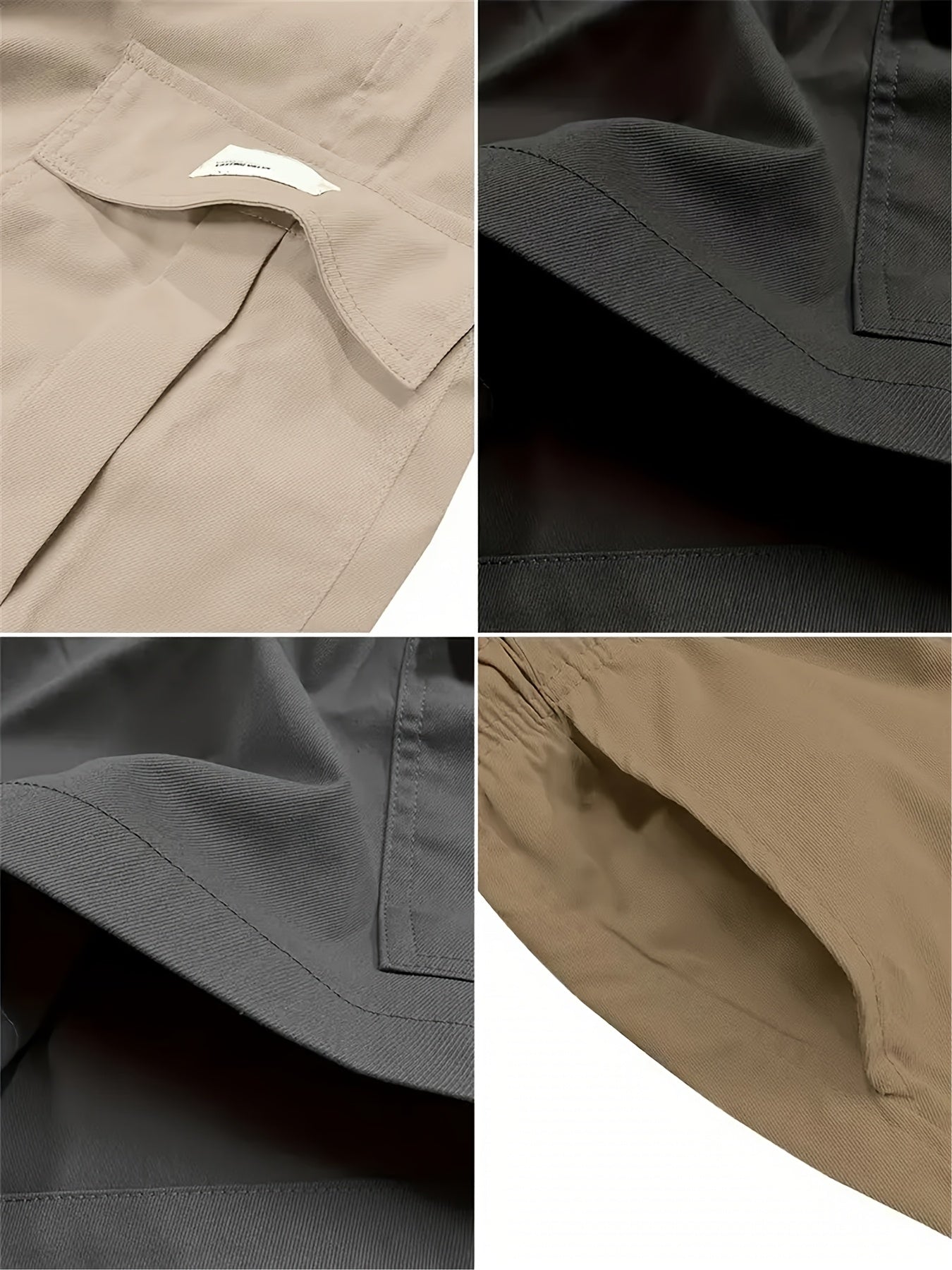 Men's Loose Fit Workwear Shorts 4pcs 5-Pocket Large Pocket Casual Athletic Gym Basketball Outdoor Summer Training Pants S-XXXL