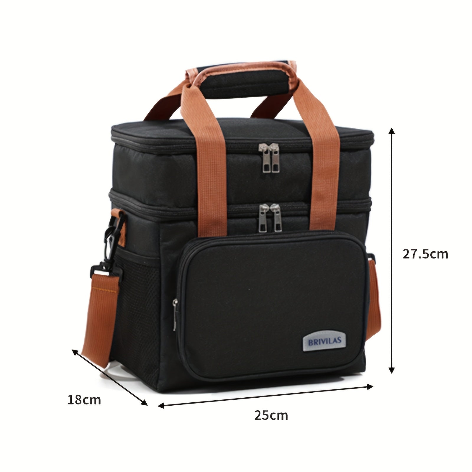 Insulated Lunch Bag Large Capacity Cooler Bag - Oxford Cloth Crossbody & Handheld Lunch Box for Outdoor Picnic, Camping & Work - Leakproof Food Storage Bag for Men Women Kids