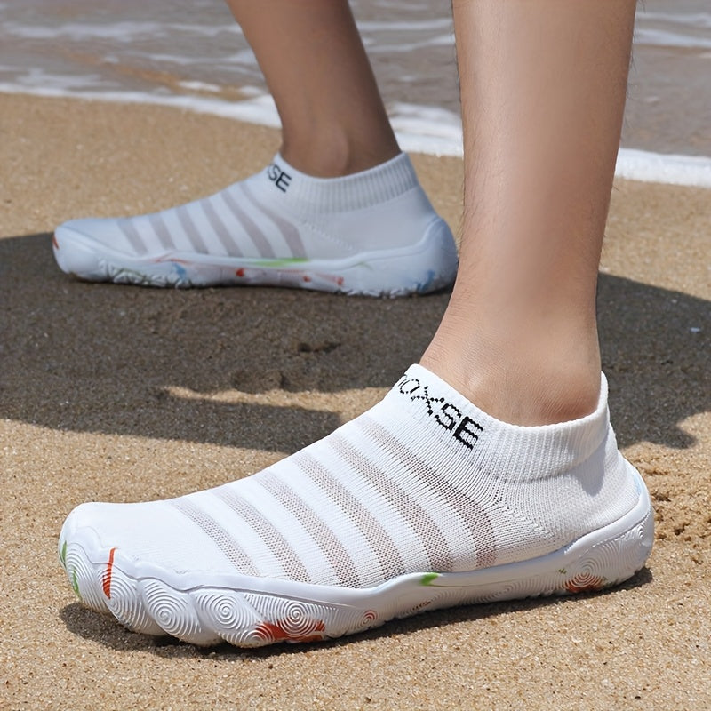 Women's Lightweight Water Shoes Breathable Outdoor Hiking Beach River Wading - TPR Sole Ergonomic Design All Season Footwear - White Black Yellow Red US 5 to 13