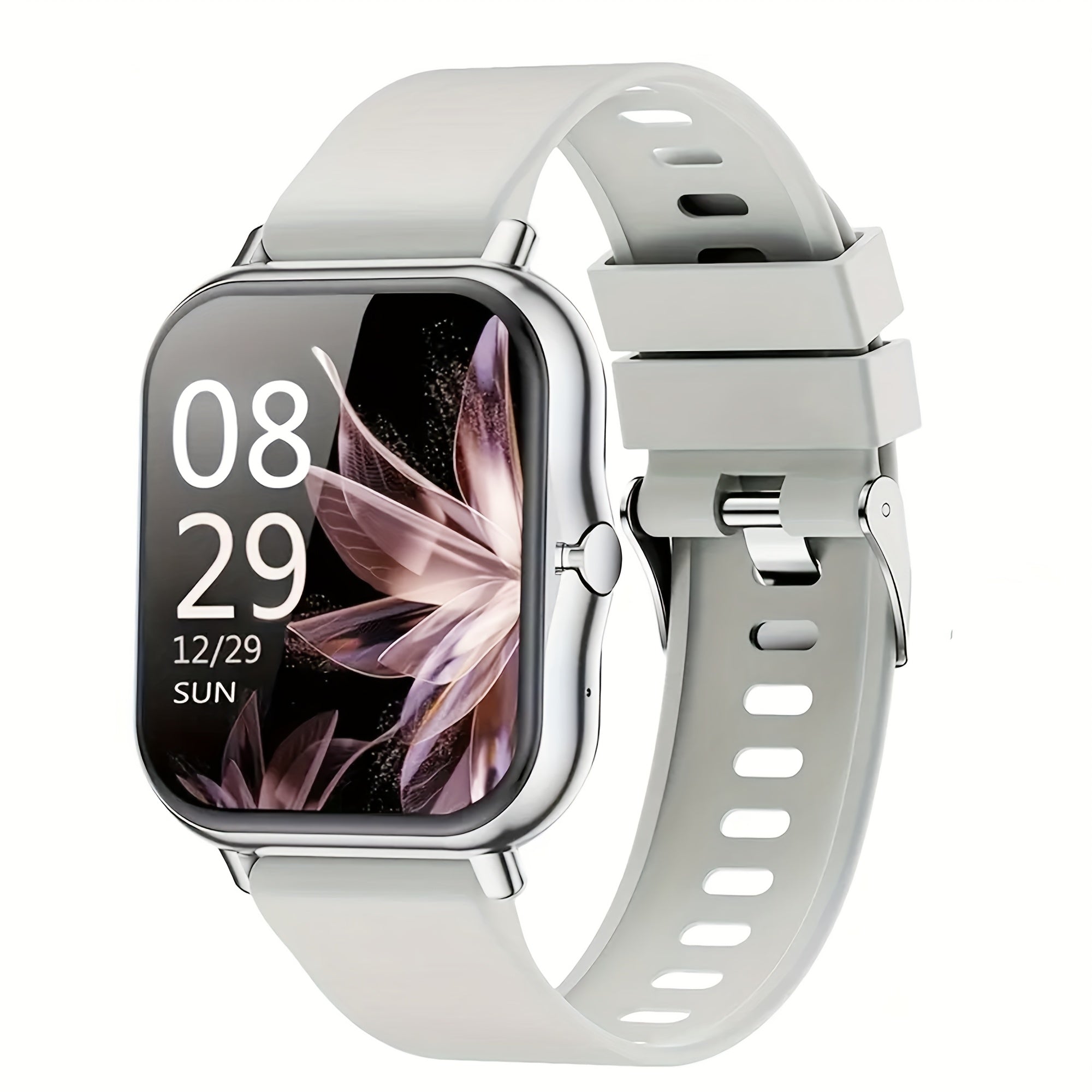 Smartwatch Full Touch Screen Wireless Calling Multi-Sport Modes Music Control Magnetic Charging Compatible with iPhone Android Men Women Fashion Sports Watch