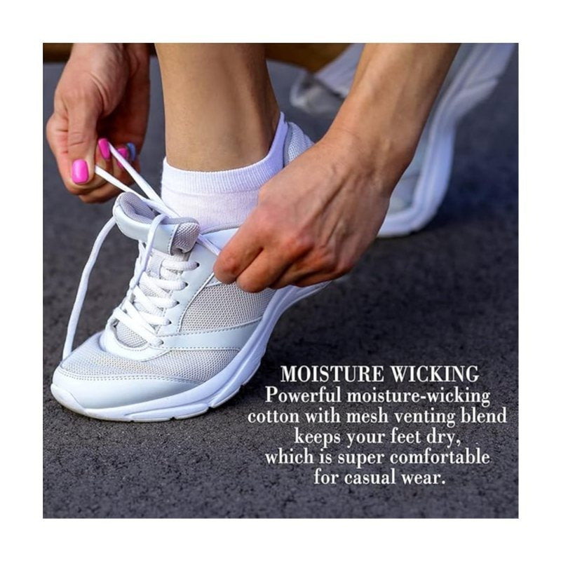 Athletic Cotton Ankle Socks 12-Pack for Men Women – Low Cut Breathable Moisture-Wicking Running Sport Socks, Reinforced Heel & Toe, White Black Mixed, Sizes 9-11 & 10-13