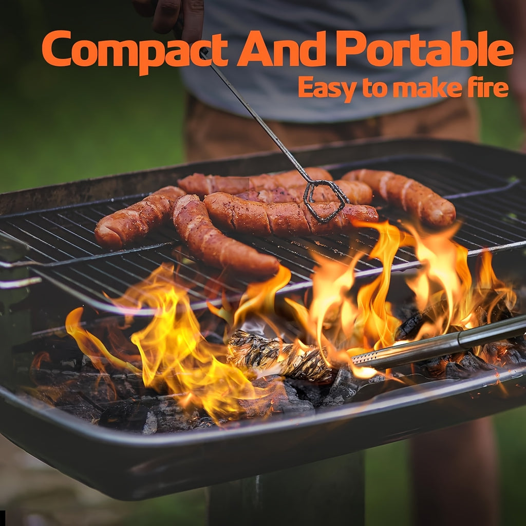 Natural Fire Starter Sticks 50 100 Pack Charcoal Firestarters for Fireplace BBQ Campfire Wood Stove Fire Pit Grill Smoker Weather Resistant Indoor Outdoor