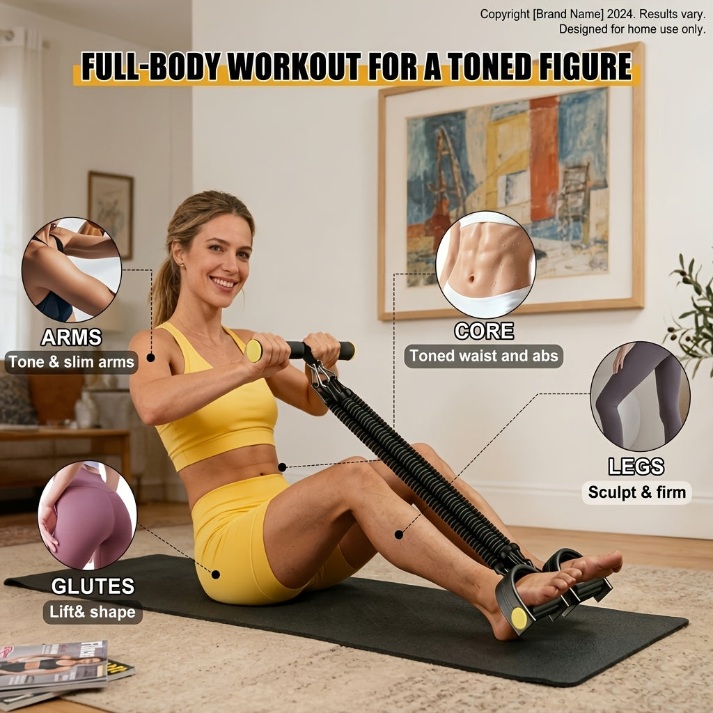 Resistance Bands Set 6-in-1 with Pedal Puller Adjustable Tension for Stretching Fitness Strength Training Home Gym Workout Exercise Bands