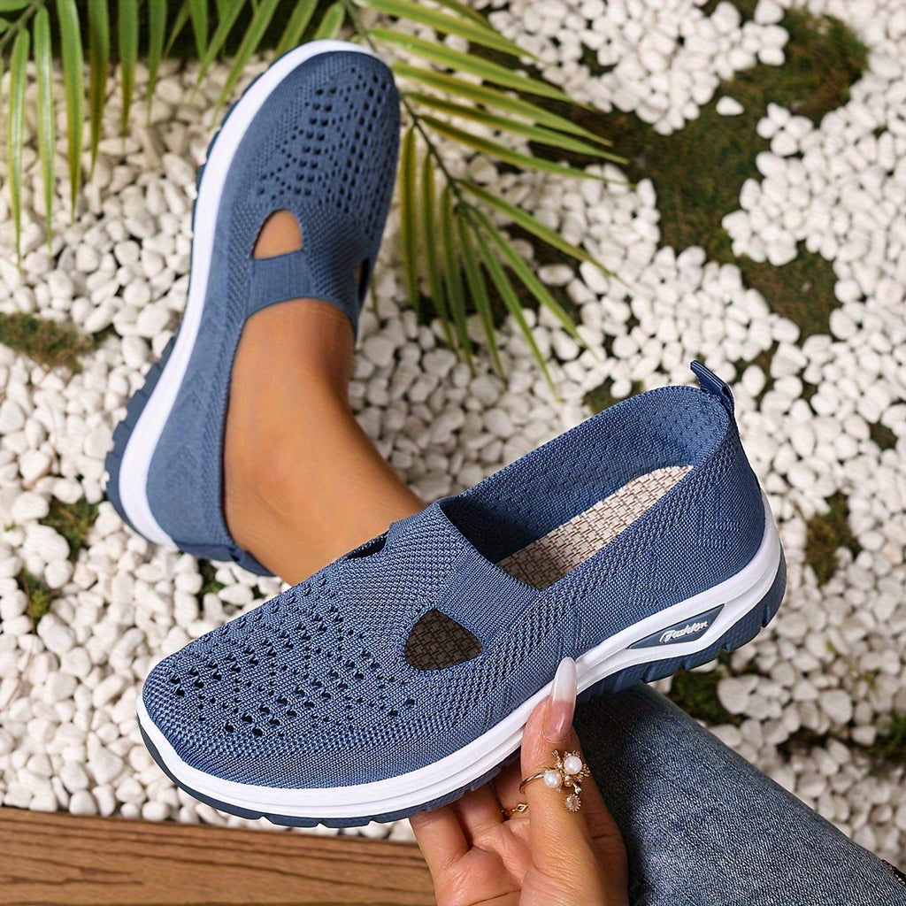 Women's Slip-On Sneakers Mesh Upper Casual Comfort Shoes for Beach Vacation Camping Everyday Summer Walking