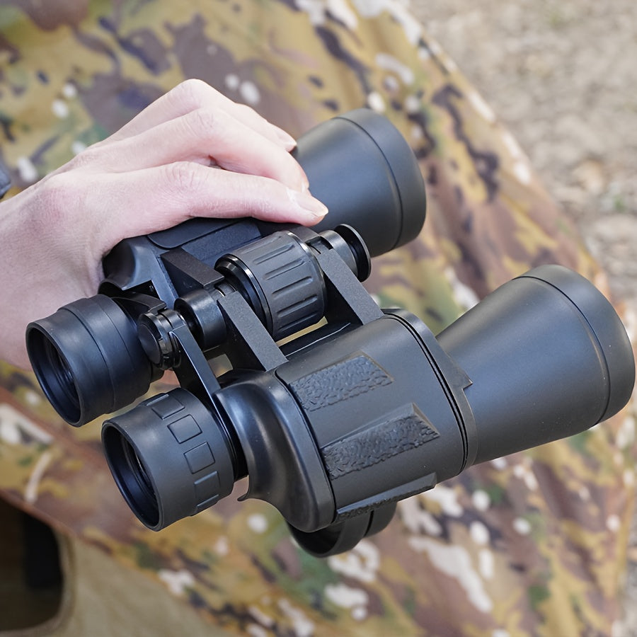 High-Powered Binoculars for Adults with Phone Adapter Bird Watching Travel Hiking Concerts Includes Carry Case and Strap Compact Lightweight Optics Black Green Mud
