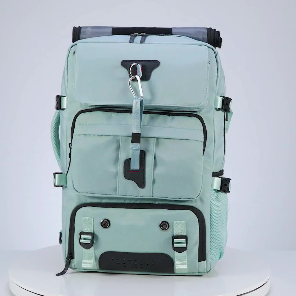 Large Capacity Laptop Backpack with Shoe Compartment – 31-35L Travel Backpack for Men & Women, USB Charging Port, Business, College & Weekend Trips