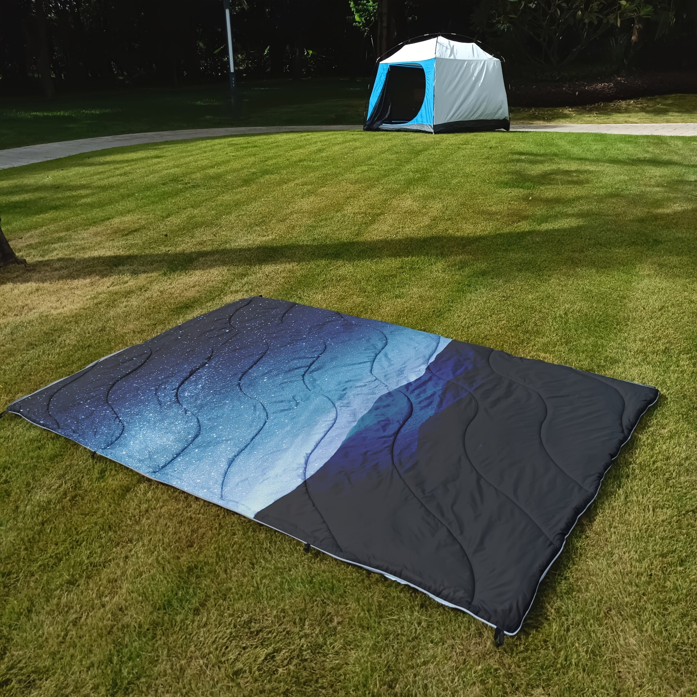 Puffy Camping Blanket Lightweight Down Alternative Ultra Warm Hammock Quilt 55x79 Inch for Camping Hiking Traveling Picnic Beach Party Cold Weather Outdoor Gear Multiple Colors