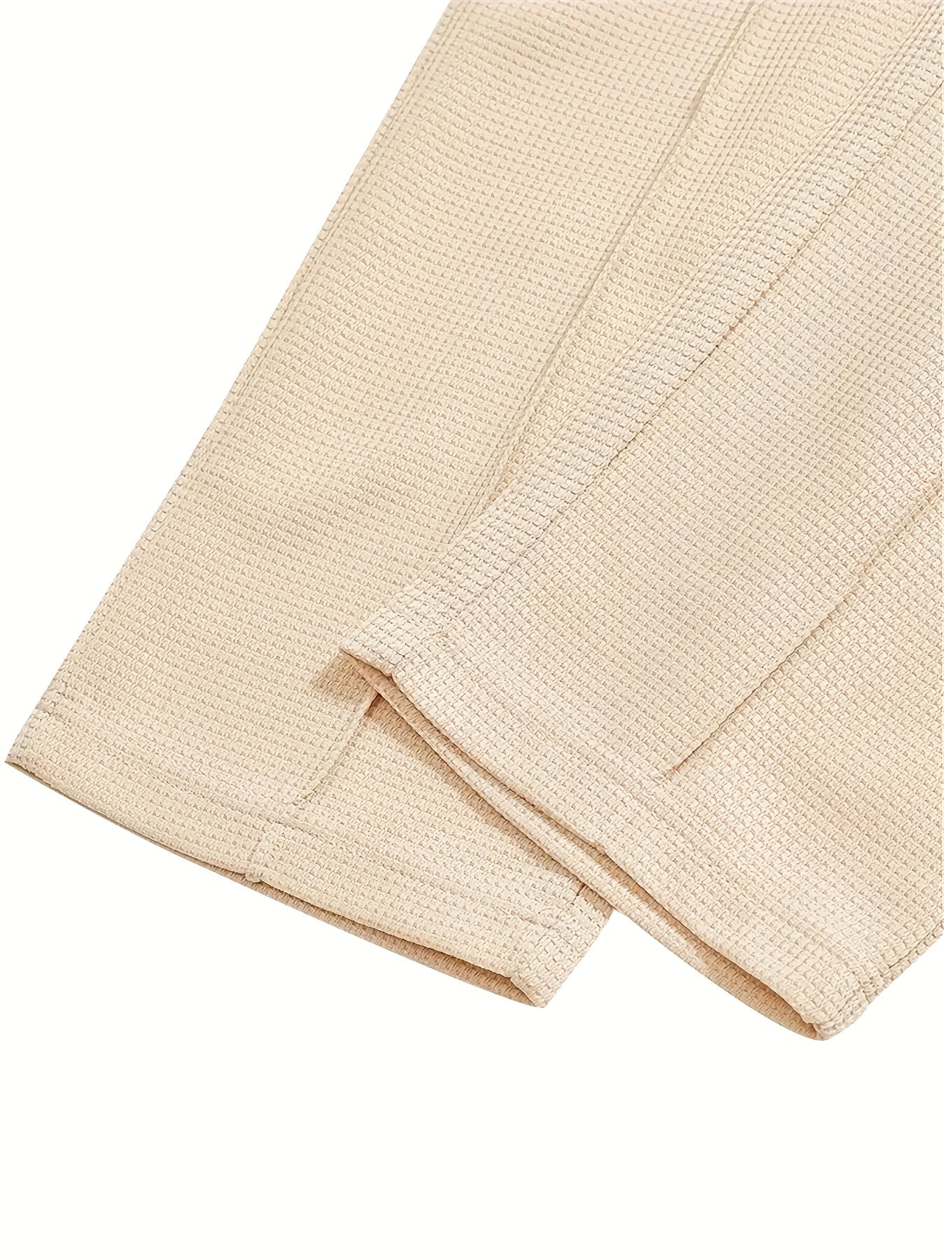 Men's Waffle Knit 2-Piece Set Long Sleeve & Jogger Pants – Breathable Matching Tracksuit for Gym, Casual & Outdoor Wear, Sizes M-XXXL, 4 Colors