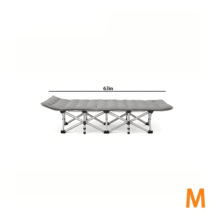 Folding Camping Cot with Mattress Heavy Duty 500/600/700 LBS – Portable Sleeping Bed for Adults, Tent Camping, Outdoor Use, Includes Carrying Bag, Black/Grey