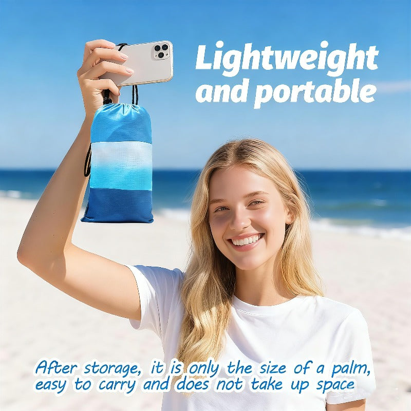 Sand Free Beach Blanket Extra Large 82x78 Inch for 4-7 People Anti-Sand Waterproof Picnic Mat – Lightweight Outdoor Mat for Beach Camping Hiking