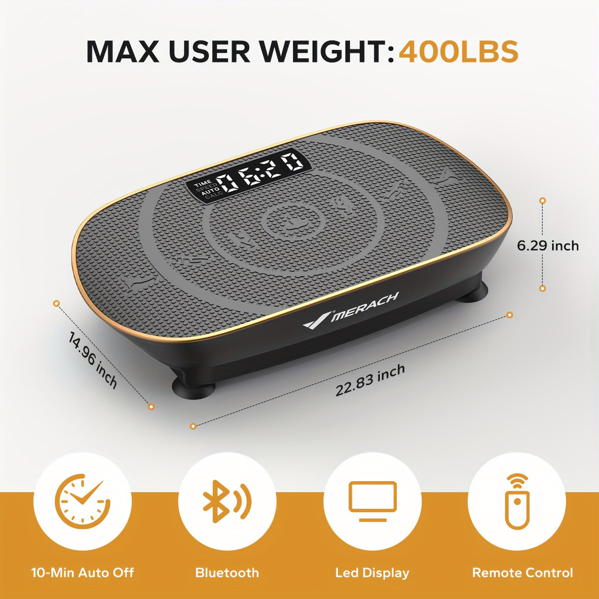 Vibration Plate Exercise Machine Full Body Workout Platform with Quiet Motor & Speed Control – Home Gym Fitness Equipment for Weight Loss, Toning & Recovery