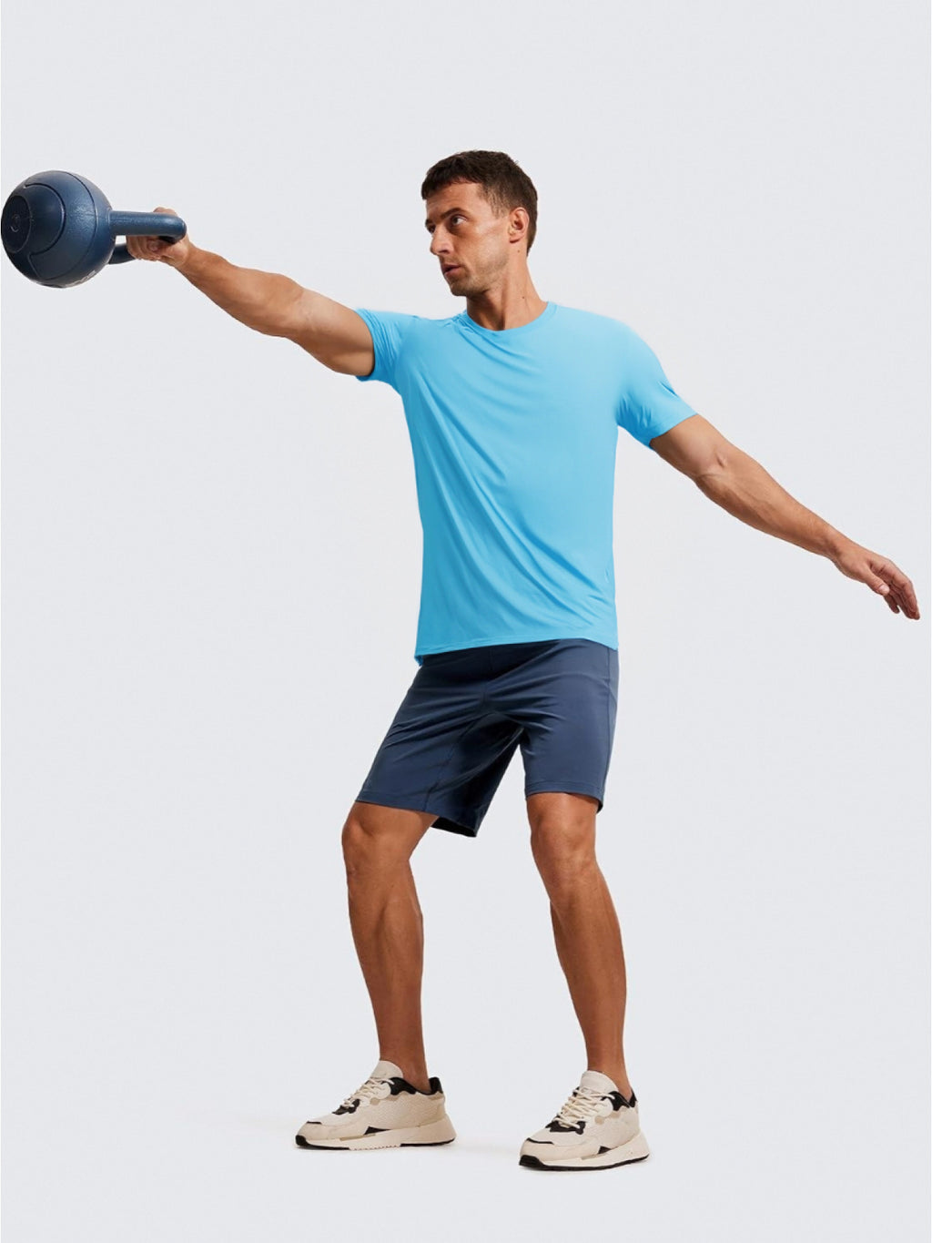 7-Pack Men's Quick-Dry Workout T-Shirts – Moisture-Wicking Athletic Tees for Running, Gym, Weight Training & Tennis | Lightweight Breathable Fitness Tops S-XXL