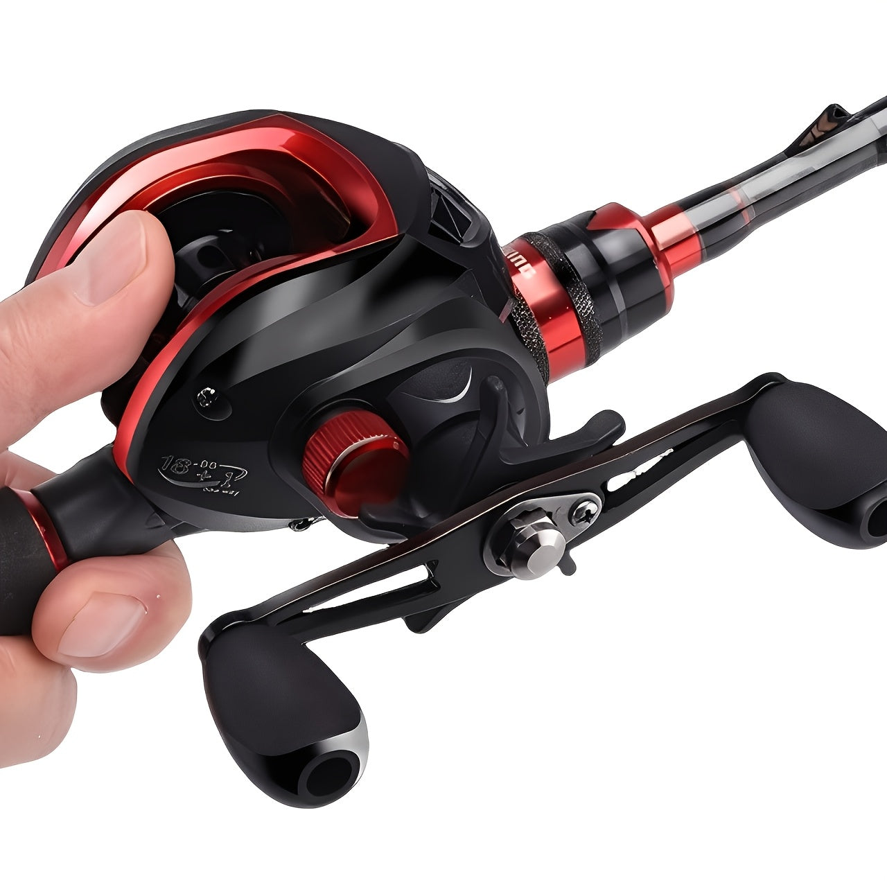 Metal Baitcasting Fishing Reel – High-Efficiency Strong Drag & Bearings Left or Right Hand for Freshwater Saltwater Bass Fishing